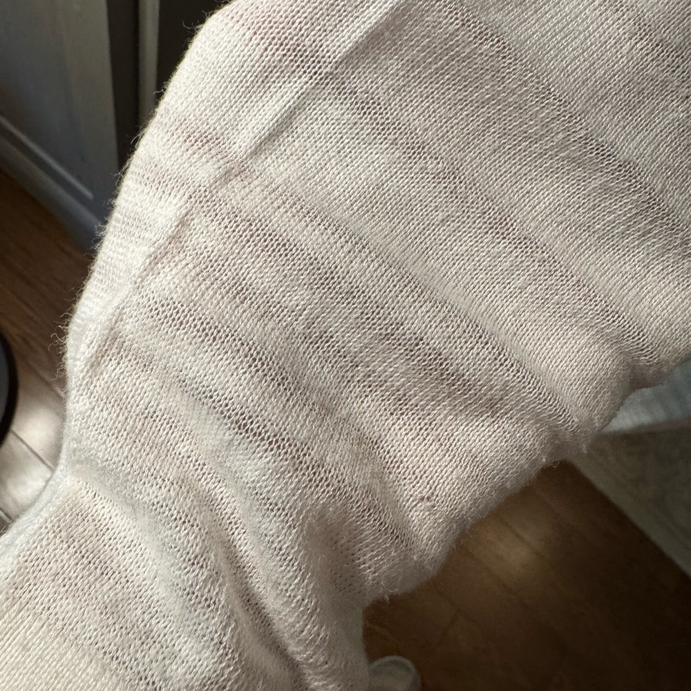 Calvin Klein White Waterfall Cardigan Sweater Lightweight Knit - Picture 3 of 7